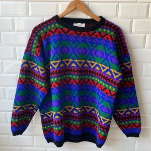 Vintage Jessica Rogers Colorful Sweater.